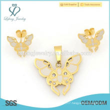 Wholesale price wedding locket & earrings jewelry sets for women